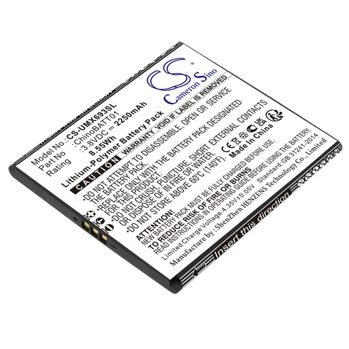 Replacement Battery for UMX ChinoBATT01 UBT2300 Unimax U693CL U683CL Unimax U683CL U693CL U696CL