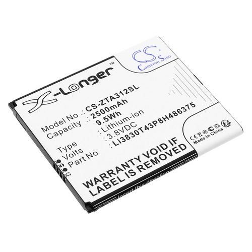 Replacement Battery for ZTE Li3830T43P8H486375 Blade A31 2021