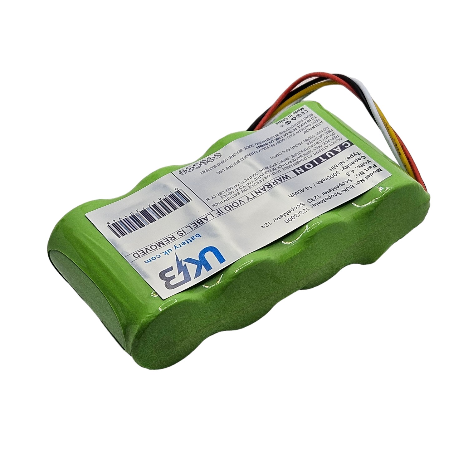 Fluke BP130 ScopeMeter 123 123S 124 Compatible Replacement Battery