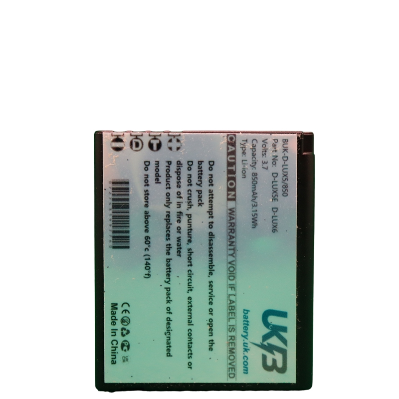 PANASONIC Lumix DMC LX7W Compatible Replacement Battery
