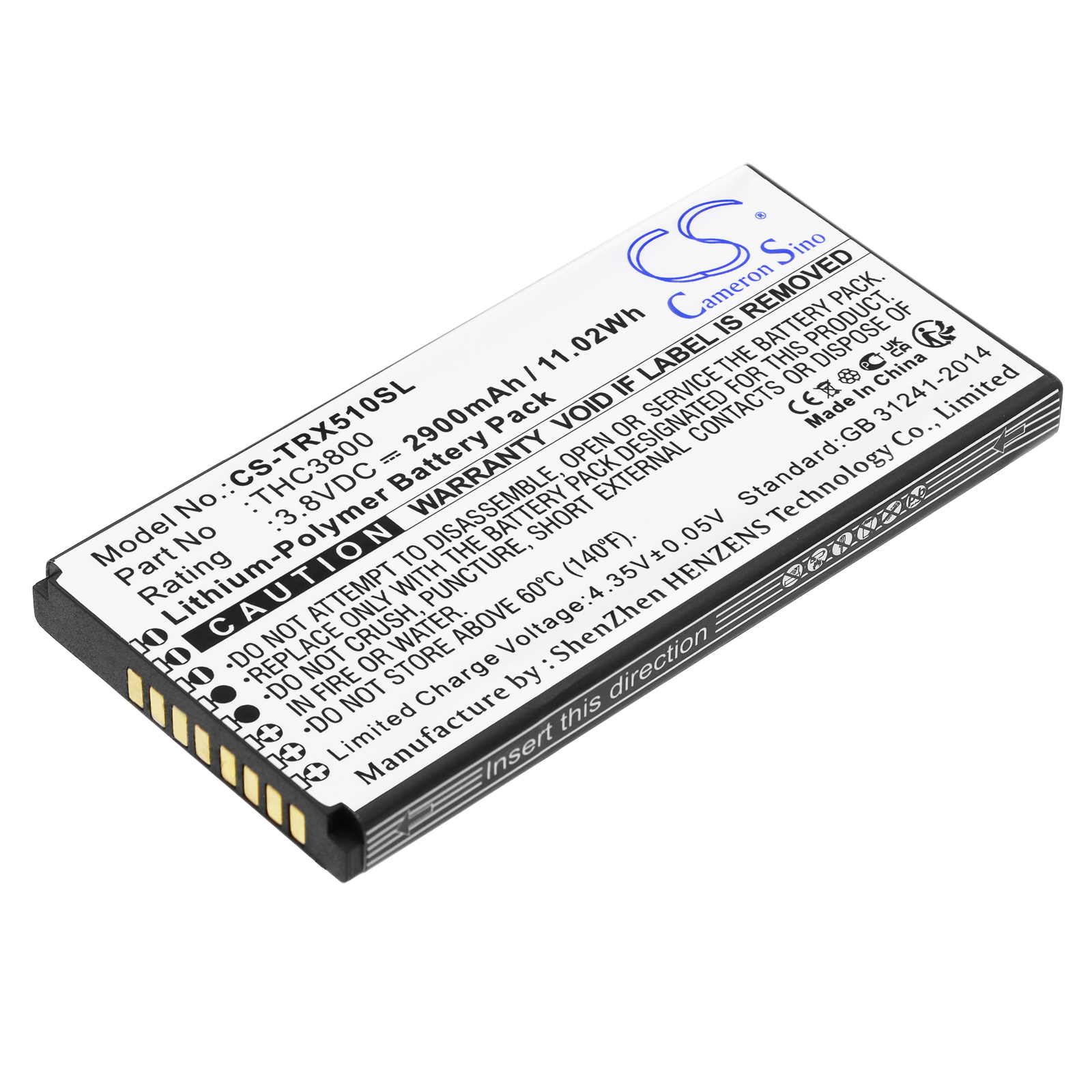 Thuraya X5-Touch ﻿THC3800﻿ Compatible Replacement Battery