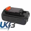 Black & Decker LB20 LBX20 LBXR20 BDCDMT120 CHH2220 LCS120 Compatible Replacement Battery