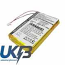 Garmin 1A2W423C2 A2X128A2 iQue 3200 3600 3600a Compatible Replacement Battery