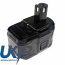 Ryobi CRP-1801 Compatible Replacement Battery