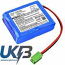 Wheel Alignment system E-1080 Compatible Replacement Battery