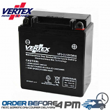 vertex pistons replacement agm motorcycle battery CB3L-A YB3L-A YB3LA Motorcycle Spares UK