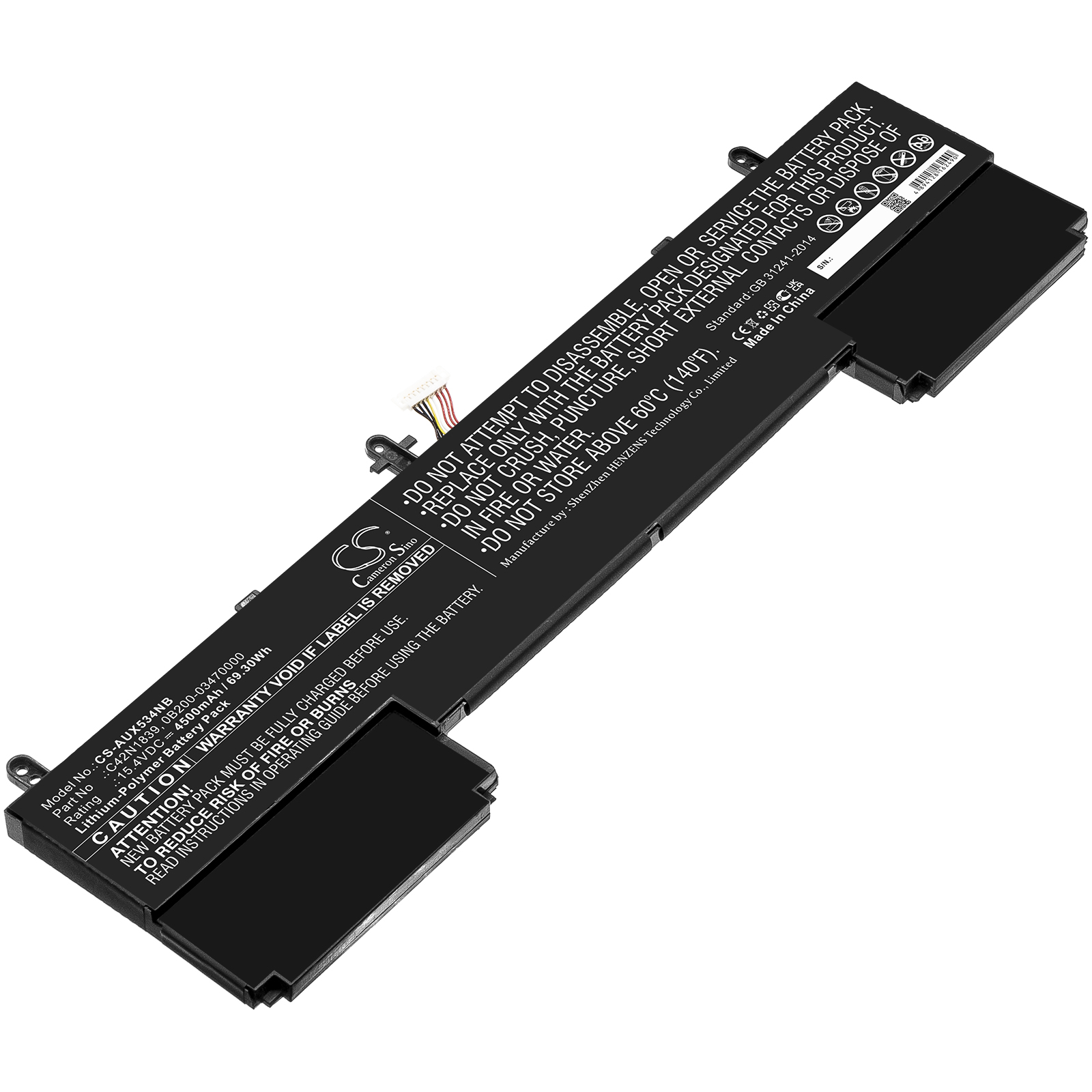 Asus UX534FT-AA025T Compatible Replacement Battery Asus UX534FT-AA025T Compatible Replacement Battery