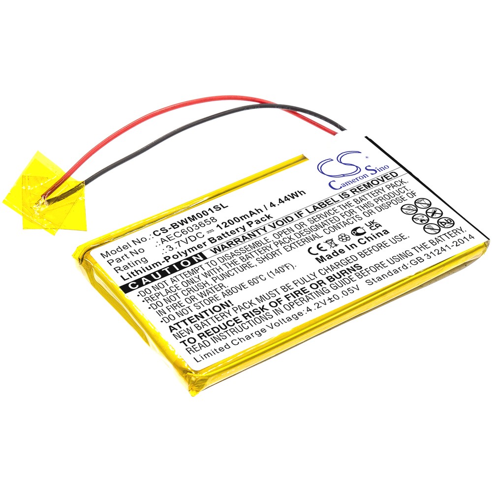 BW AEC603658 Compatible Replacement Battery