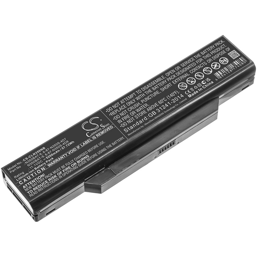 Clevo N350BAT-6 Compatible Replacement Battery