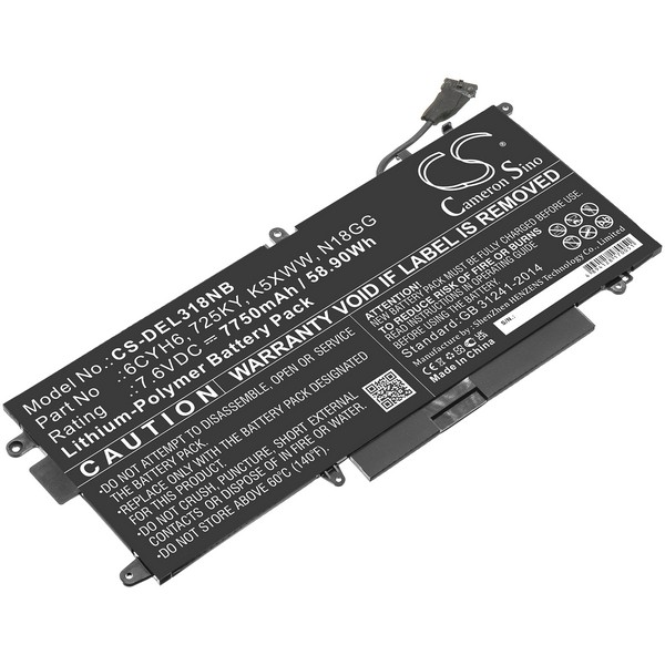 DELL 725KY Compatible Replacement Battery