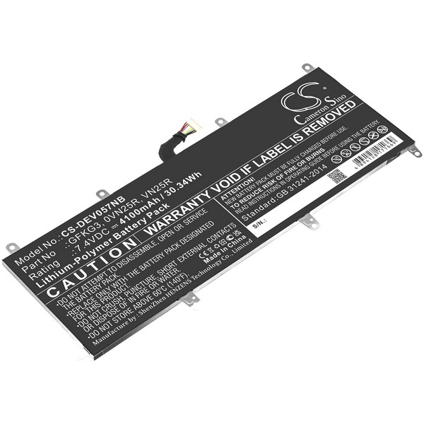 DELL Venue 10 Pro 5056 Compatible Replacement Battery