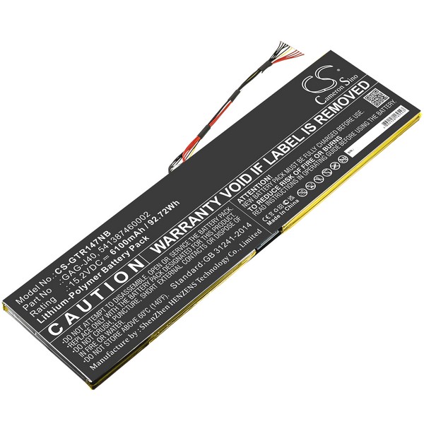 Gigabyte Aero 15-Y9-9ES4720P Compatible Replacement Battery