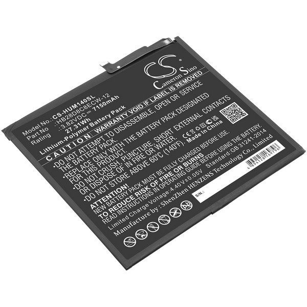 Huawei MatePad 10.4 2020 Compatible Replacement Battery