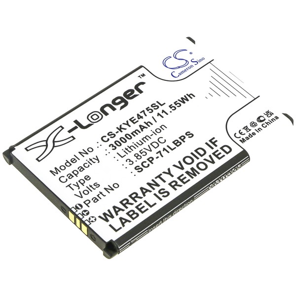 Kyocera 5AAXBT108GEA Compatible Replacement Battery