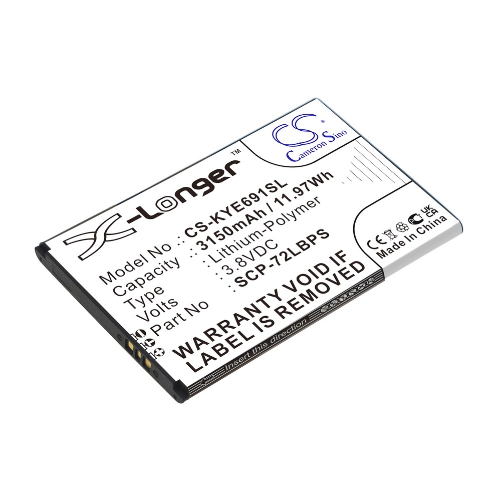 Kyocera SCP-72LBPS Compatible Replacement Battery