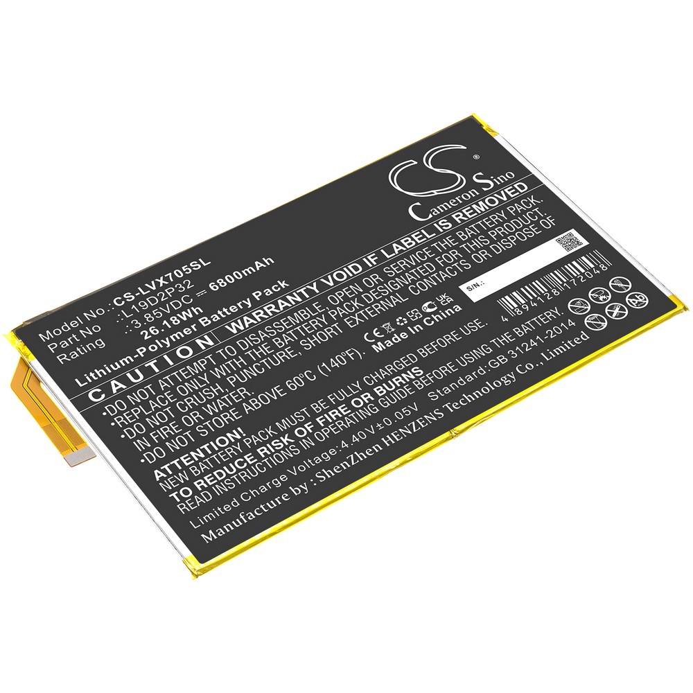 Lenovo Yoga Smart Tab Compatible Replacement Battery