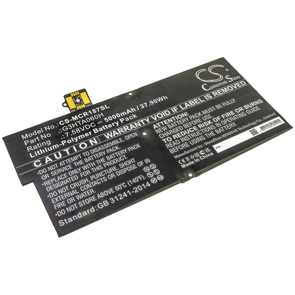 Microsoft MQ03 1876 Compatible Replacement Battery