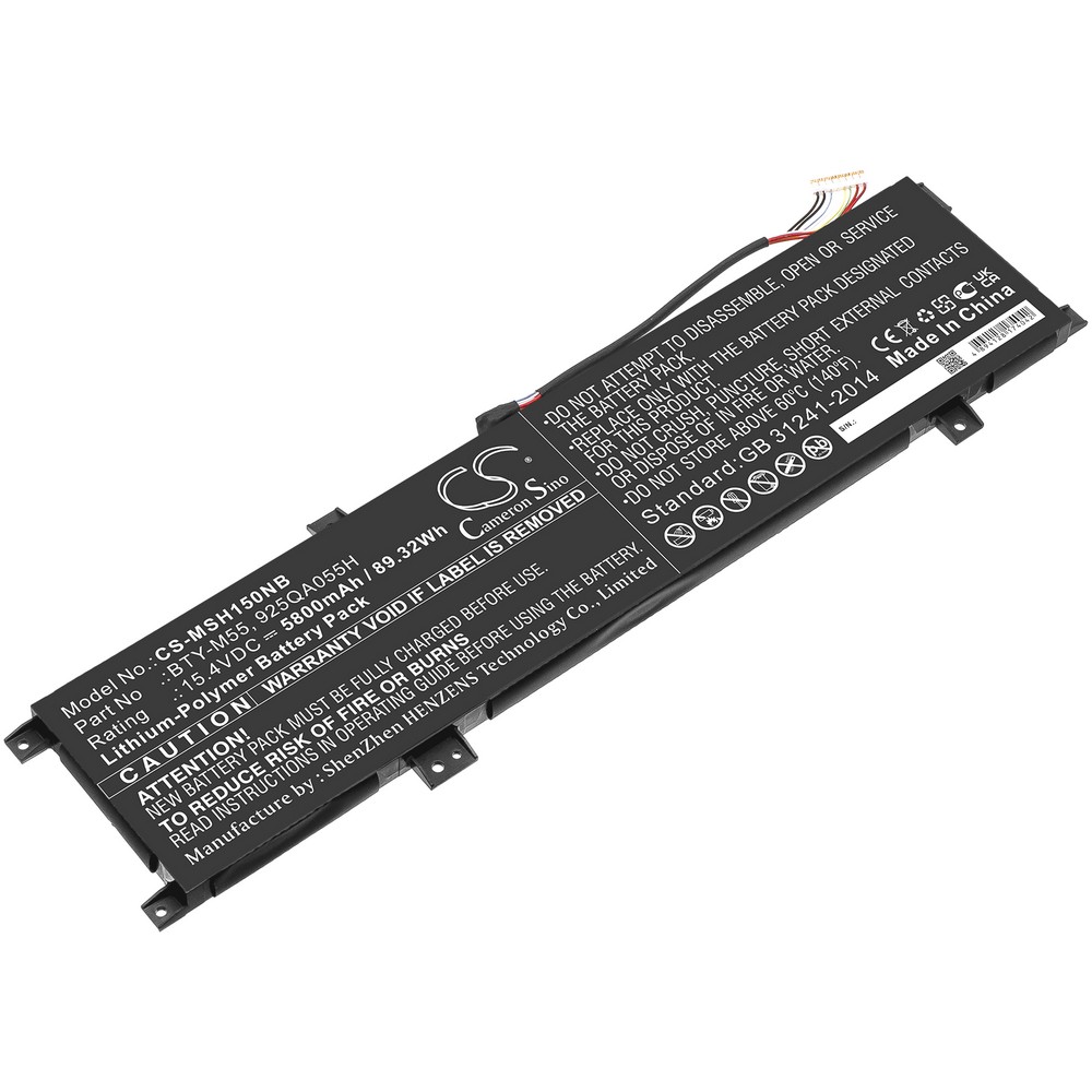 MSI Alpha 15 B5EEK Compatible Replacement Battery