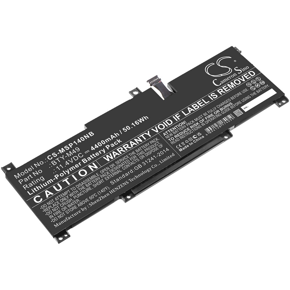 MSI Prestige 14 A10SC-051 Compatible Replacement Battery