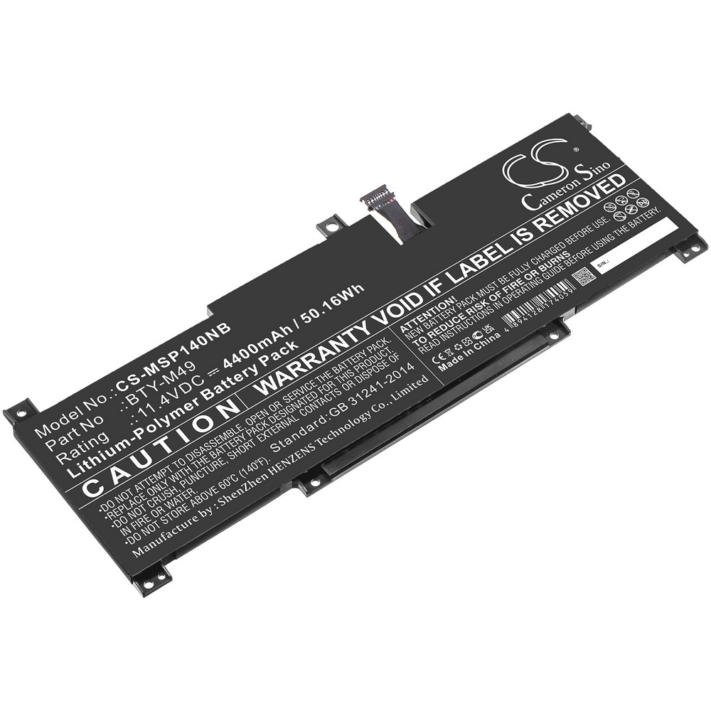 MSI Prestige 14 A10SC-027NE Compatible Replacement Battery