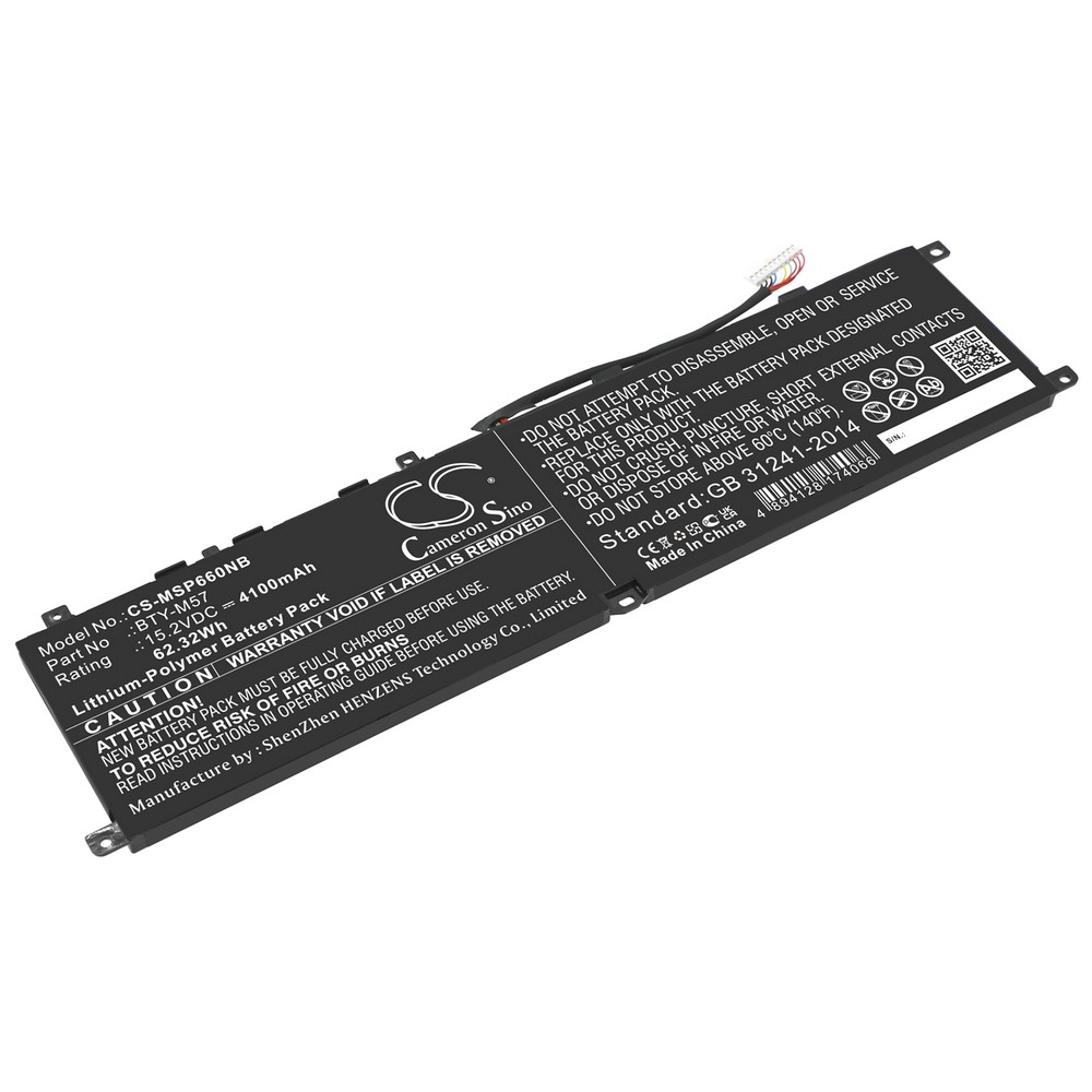 MSI GP66 Compatible Replacement Battery