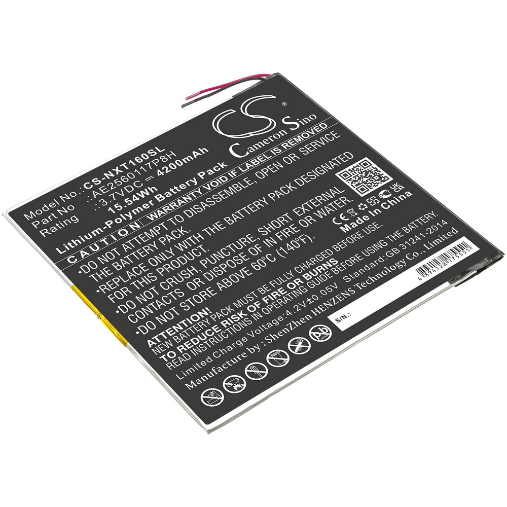 Nextbook AE2560117P8H Compatible Replacement Battery