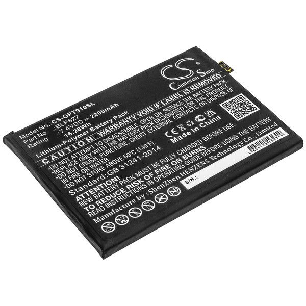Oneplus BLP827 Compatible Replacement Battery