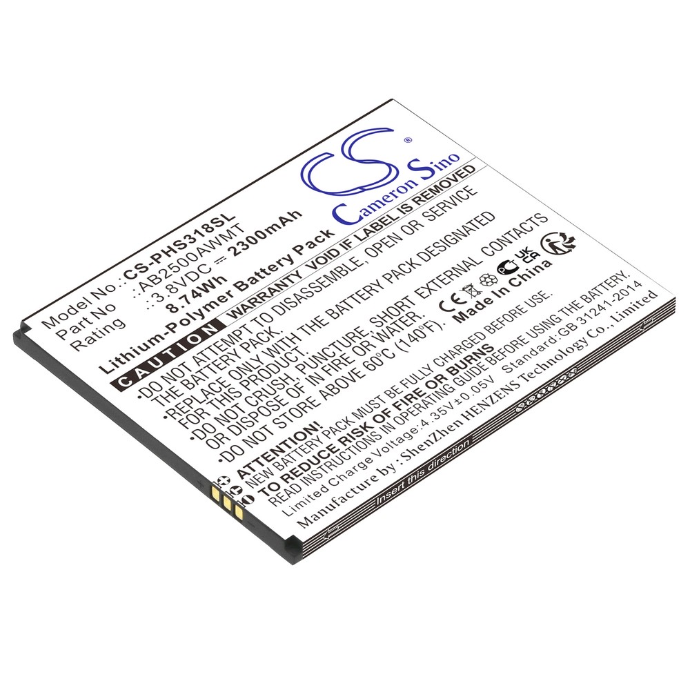 Philips Xenium S318 Compatible Replacement Battery