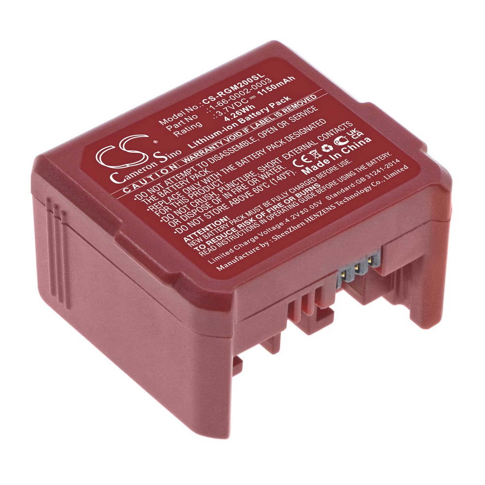 RGIS 1-66-0002-0003 Compatible Replacement Battery