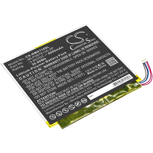 Verizon Ellipsis 10 inch 32GB HD 4G Compatible Replacement Battery