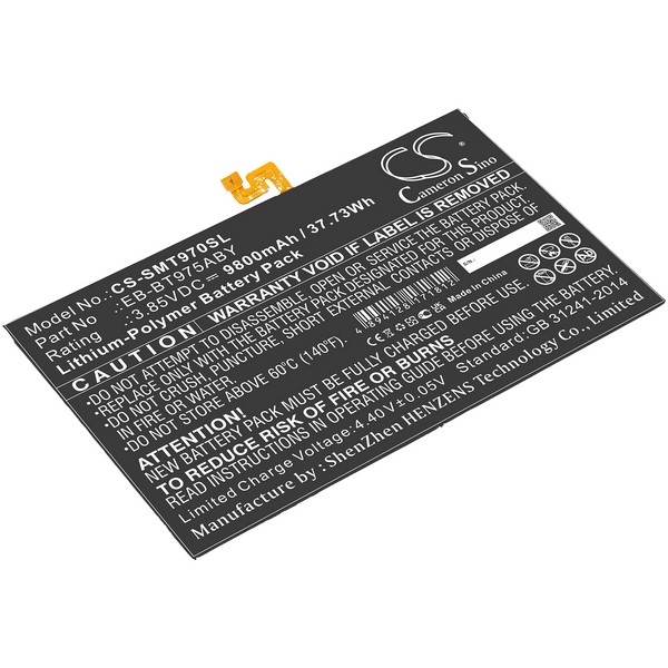 Samsung Galaxy Tab S7 Plus 12.4 Compatible Replacement Battery