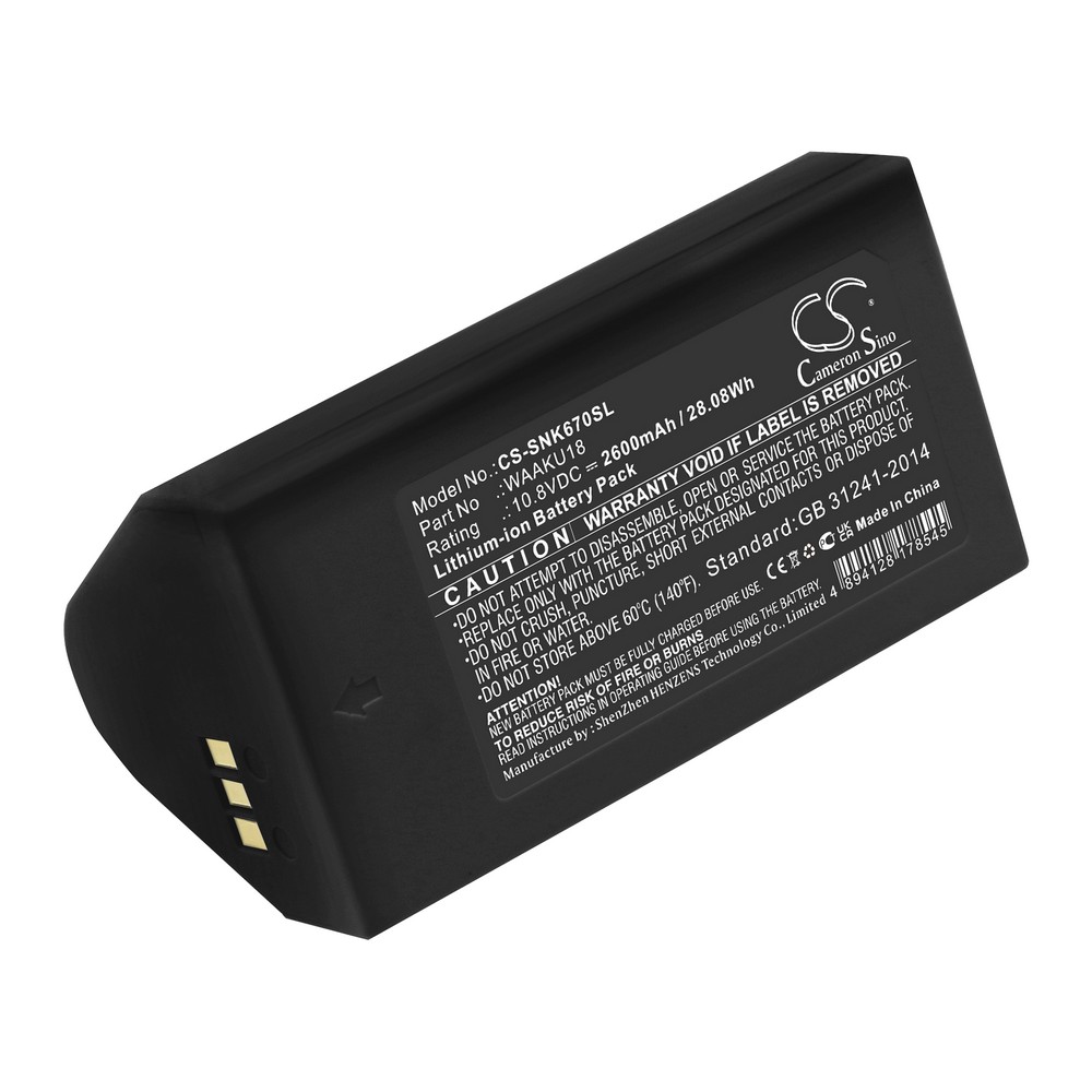 Sonel WAAKU18 Compatible Replacement Battery