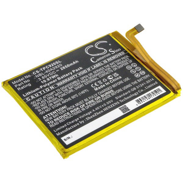 Neffos C9A Compatible Replacement Battery