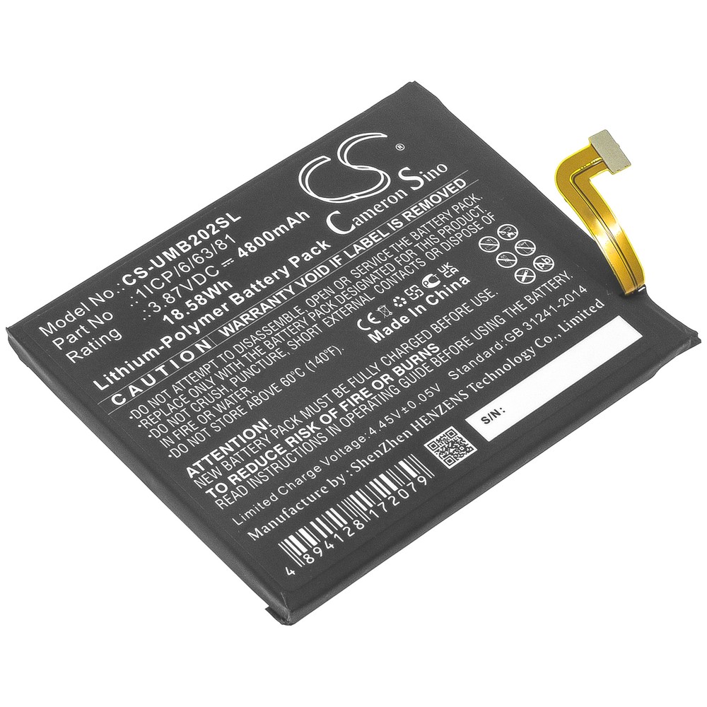 UMI 1ICP/6/63/81 Compatible Replacement Battery