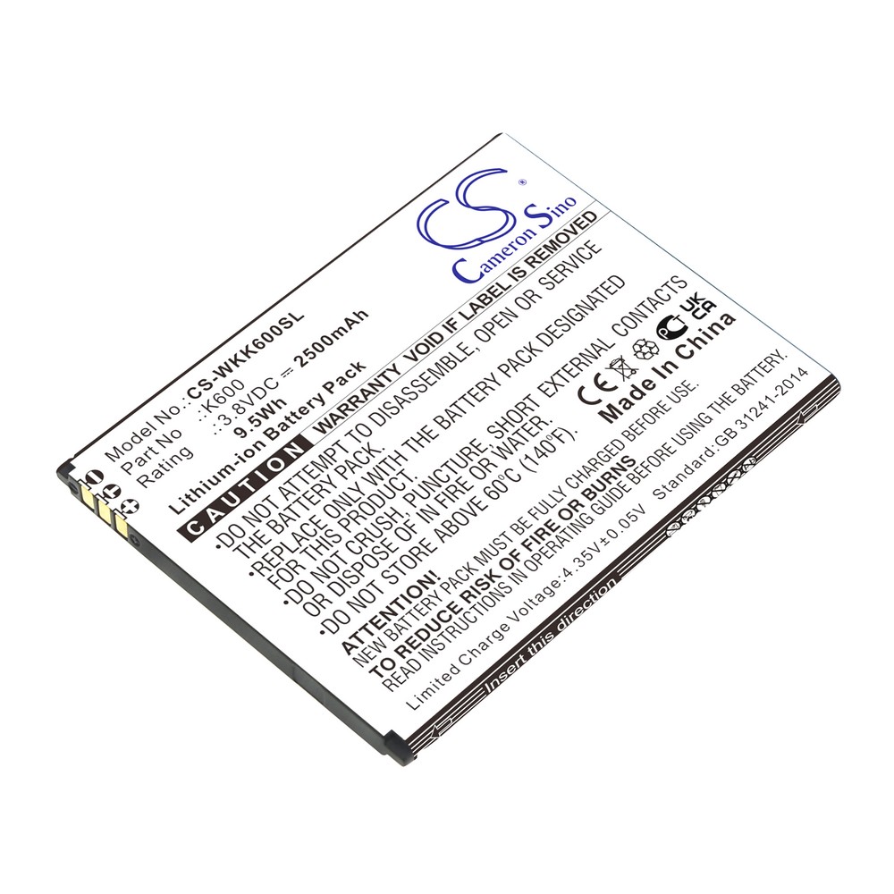 Wiko K600 Compatible Replacement Battery
