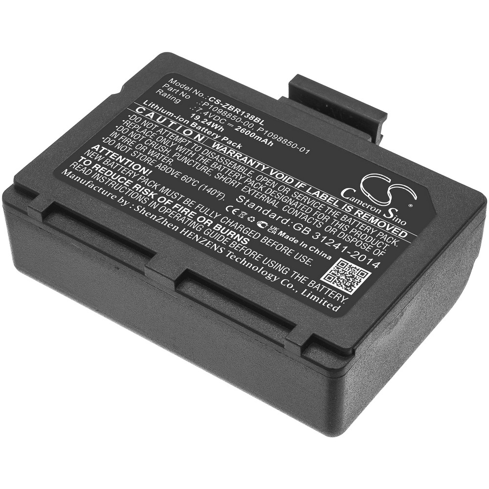 Zebra P1098850-002 Compatible Replacement Battery