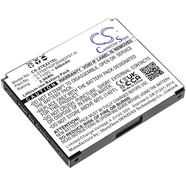 ZTE E821 Compatible Replacement Battery