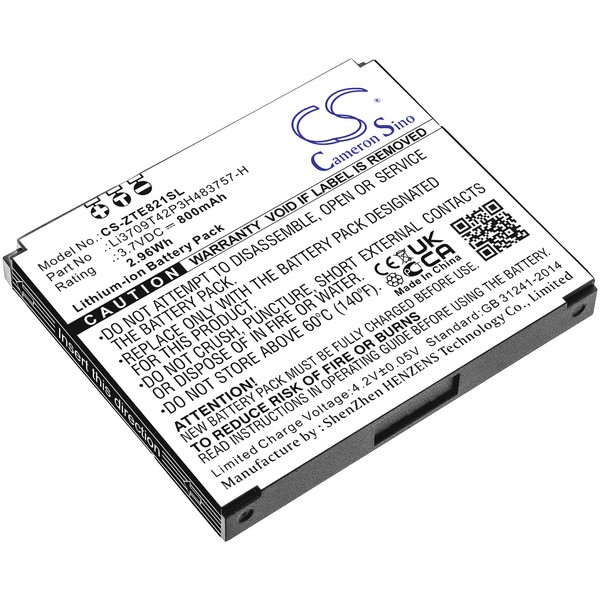 ZTE Li3709T42P3H483757-H Compatible Replacement Battery