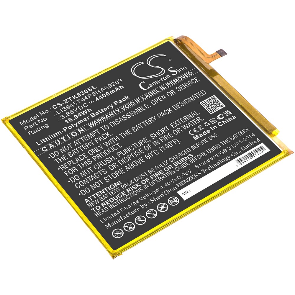 ZTE Zpad 8 Compatible Replacement Battery