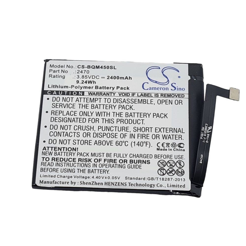 BQ 2470 Aquaris A4.5 4G M4.5 Compatible Replacement Battery