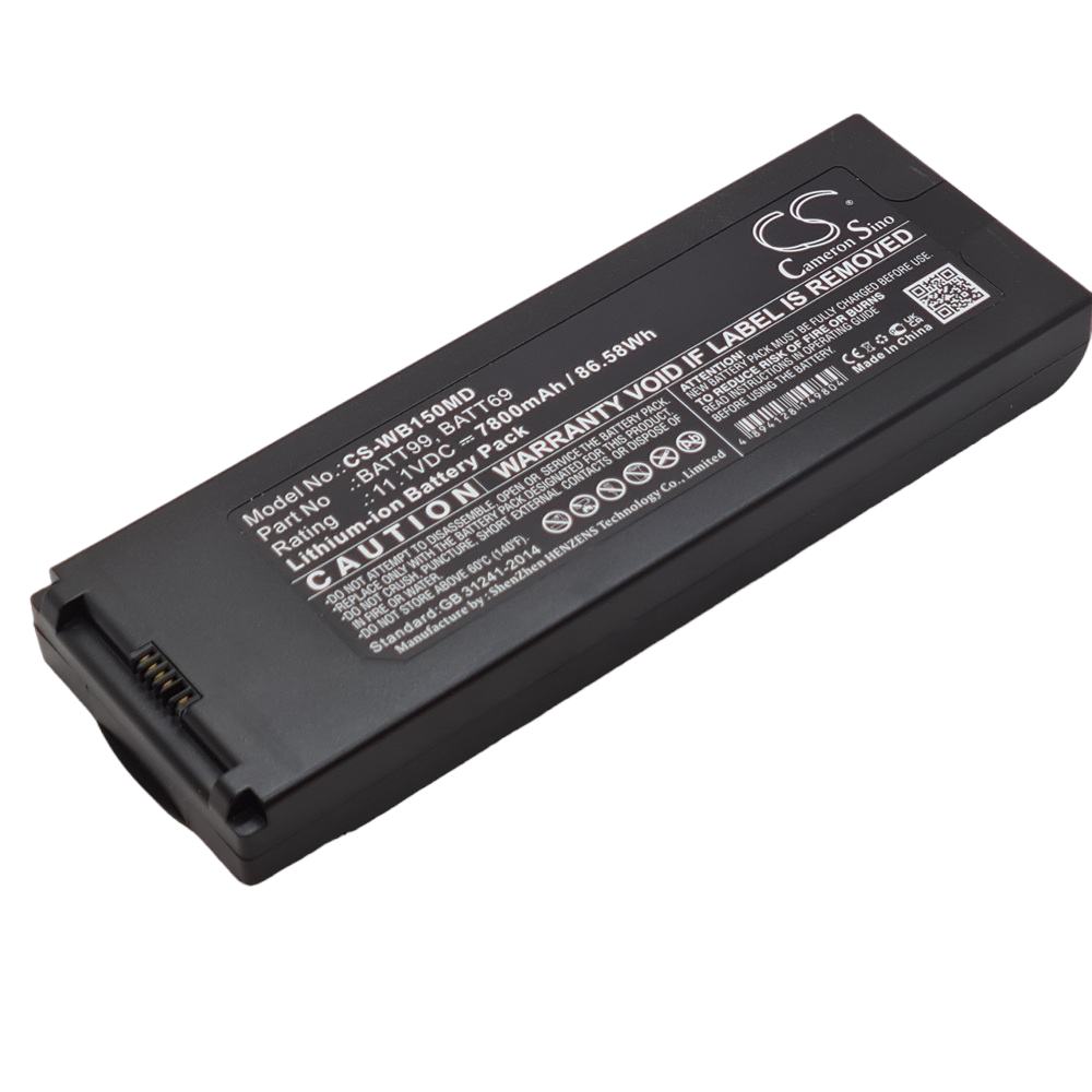 Welch-Allyn CP150 Electrocardiograph Compatible Replacement Battery