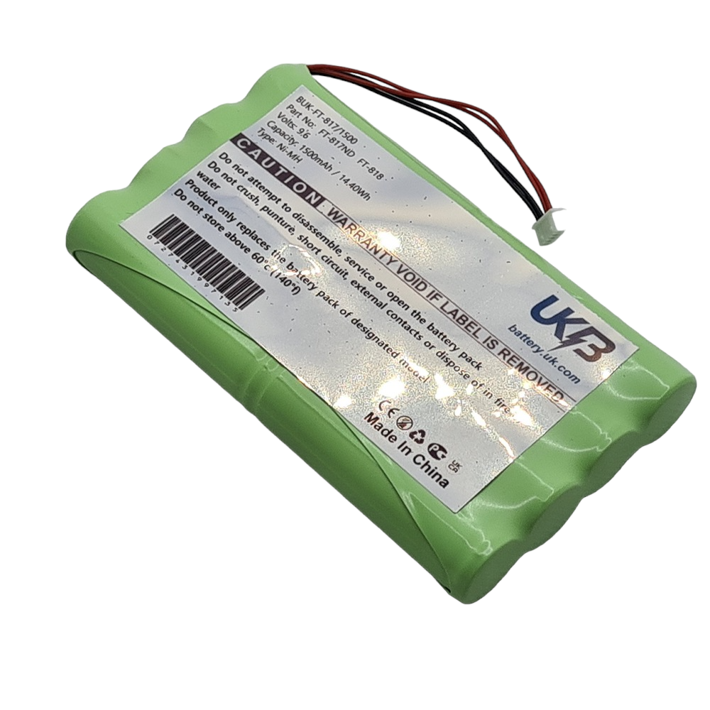 YAESU FNB-72 FNB-72x FNB-72xe FT-817 Compatible Replacement Battery