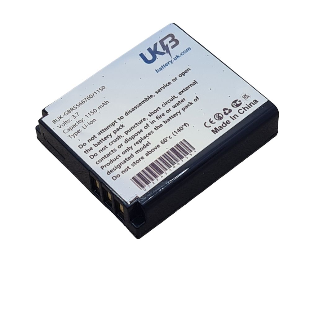 PANASONIC Lumix DMC FX10EB K Compatible Replacement Battery