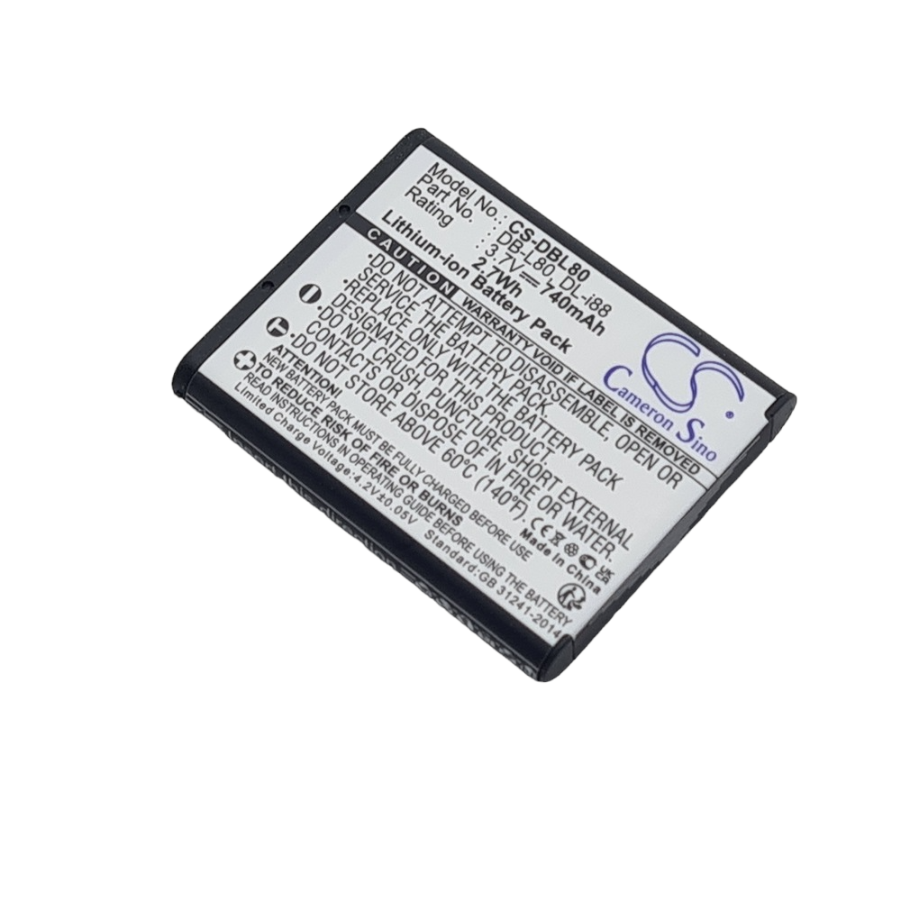 SANYO Xacti VPC CG20BK Compatible Replacement Battery