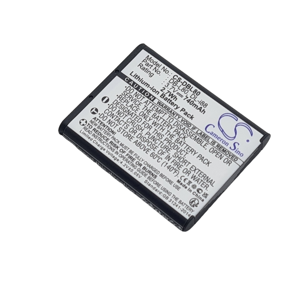 Toshiba PX1686 PX1686E-1BRS PX1686U Camileo BW10 HD SX500 Compatible Replacement Battery