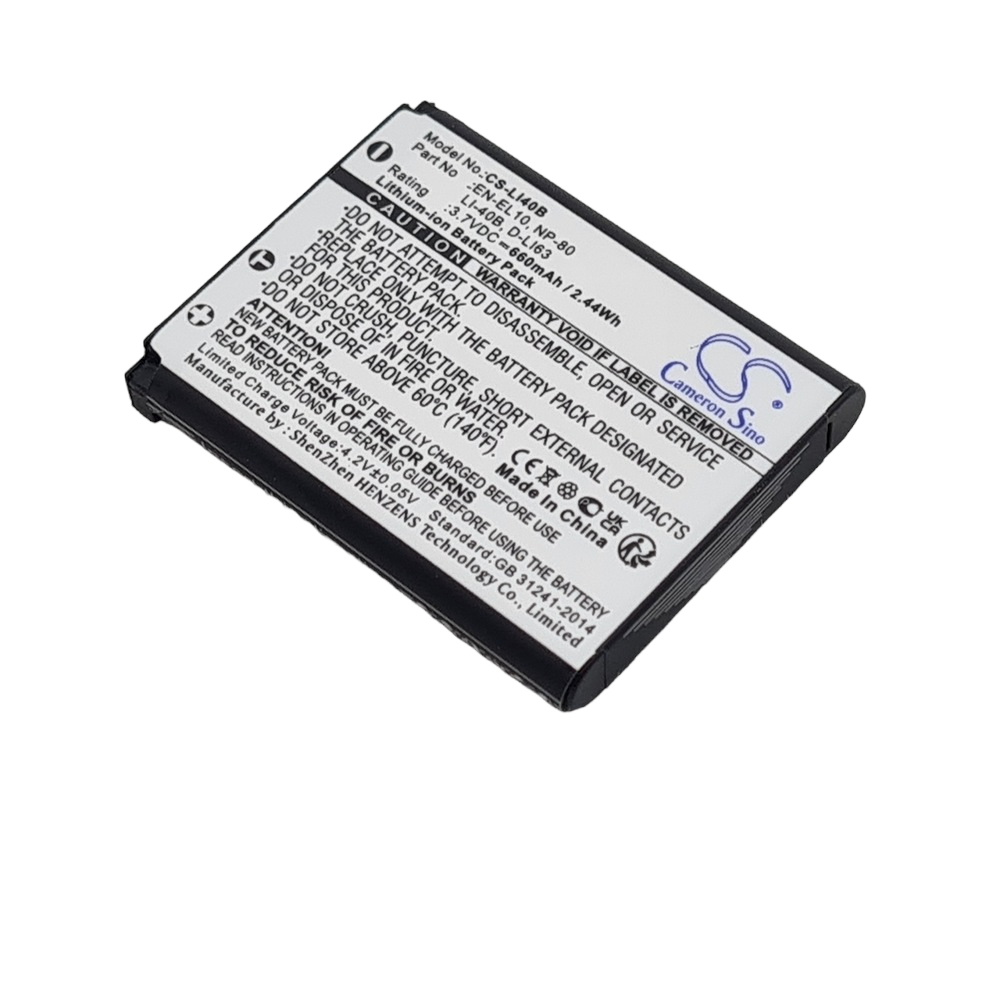 CASIO Exilim EX Z280SR Compatible Replacement Battery