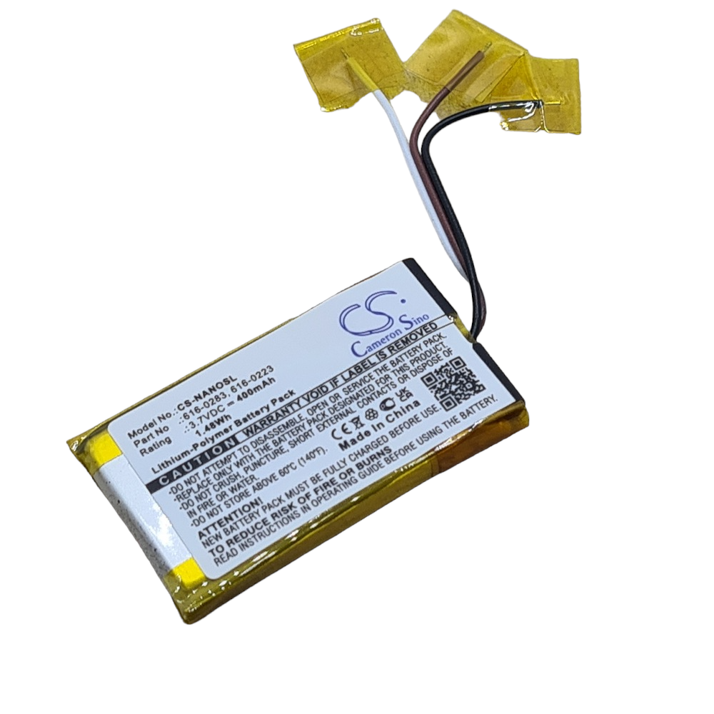 Apple 616-0223 616-0224 616-0283 iPOD Nano 2GB 4GB MA004LL/A Compatible Replacement Battery