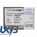 Acer BAT-311 BAT-311(1ICP5/43/55) KT.0010S.011 Liquid M220 Dual SIM Z200 Compatible Replacement Battery
