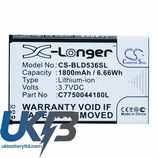 BLU C775004180L C7750044180L D536 D536U D536X Compatible Replacement Battery