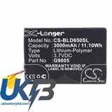 BLU C946304300P G9005 D650 D650A D650i Compatible Replacement Battery